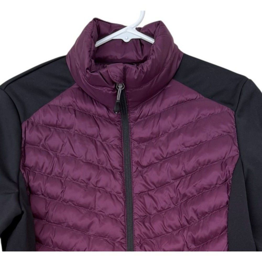 32 Degrees Heat Mixed Media Puffer Jacket Purple Small Outdoor Gorpcore Hiking - Picture 4 of 12